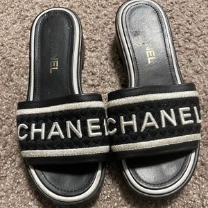 Chanel slide sandals
